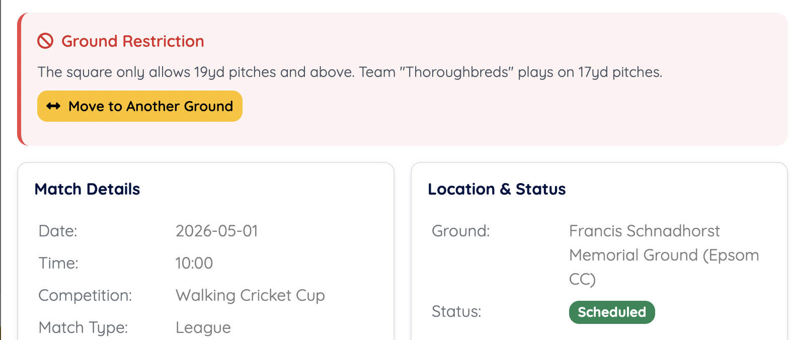 Ground Restriction Warning