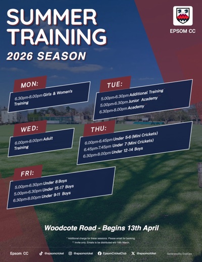 Training Schedule